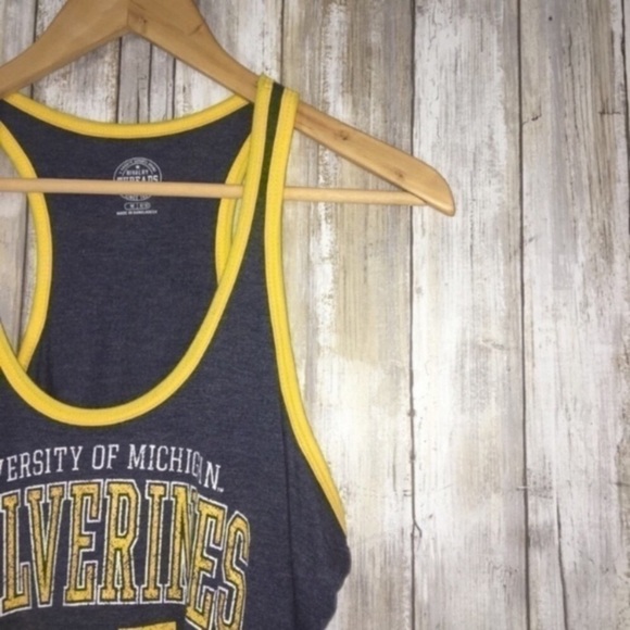 NWT NCAA Michigan Wolverines Blue Tank - Picture 3 of 5